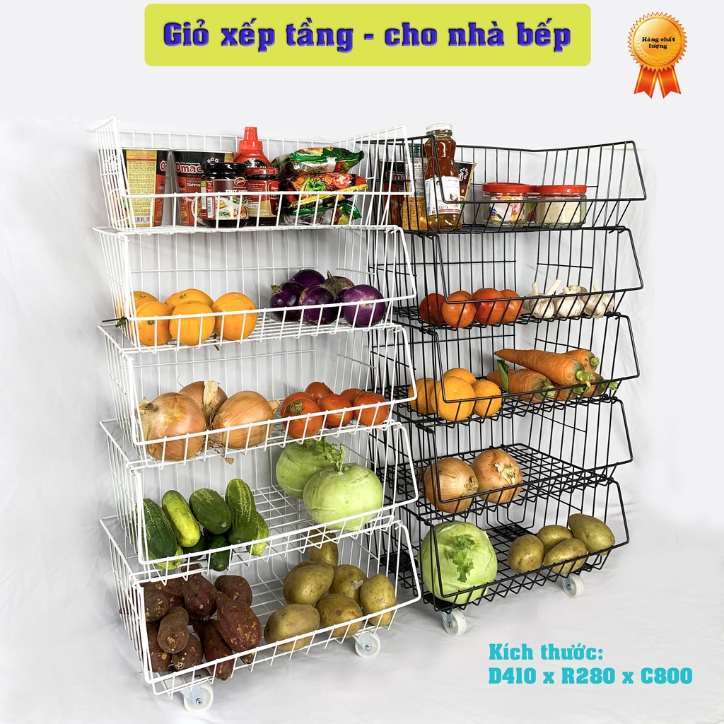 Kệ xếp tầng đa năng dùng để đồ dùng siêu tiện dụng, bền đẹp chắc chắn, tháo rời cất gọn khi không sử dụng