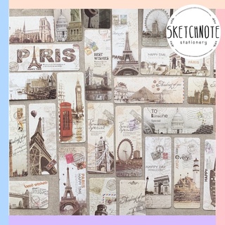 Hộp bookmark vintage 30 tấm kh003