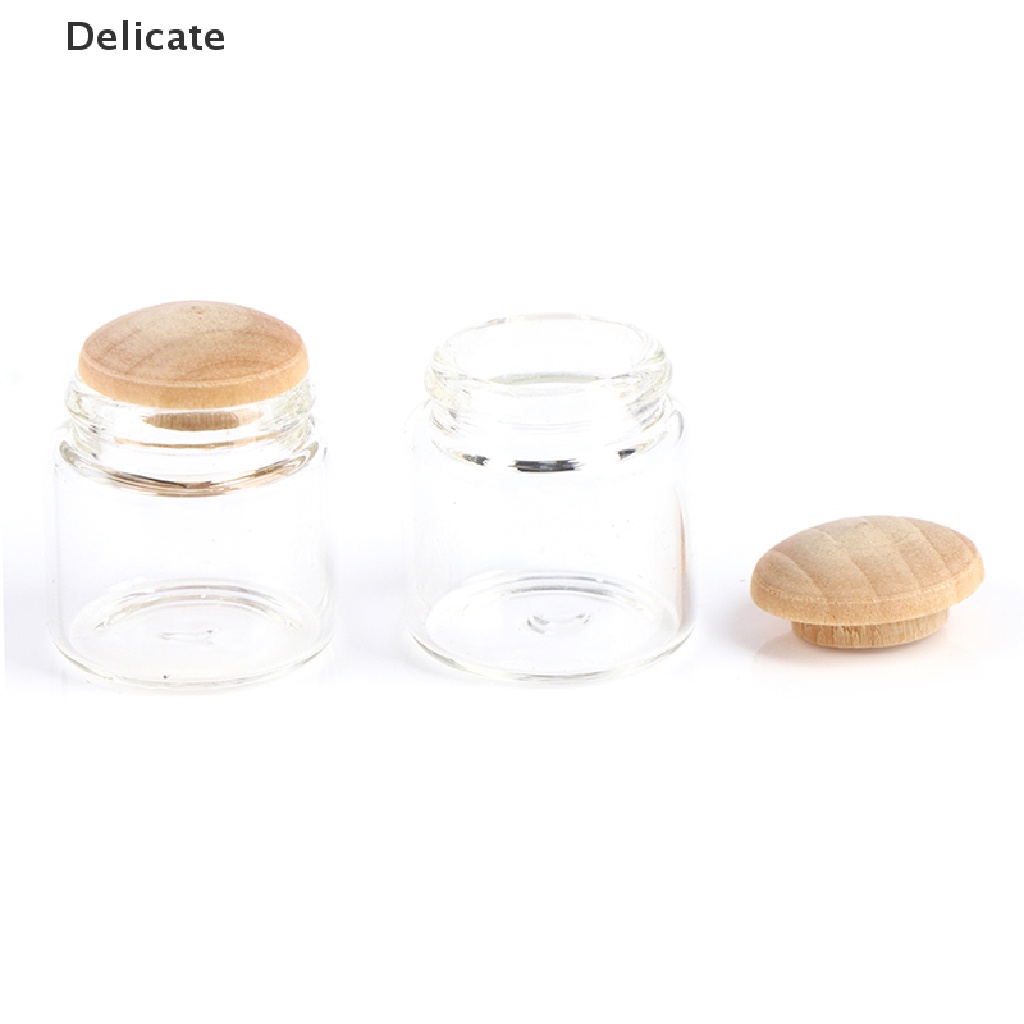 Set 4 hũ đựng kẹo tráng miệng mini trang trí nhà búp bê tỉ lệ 1:12