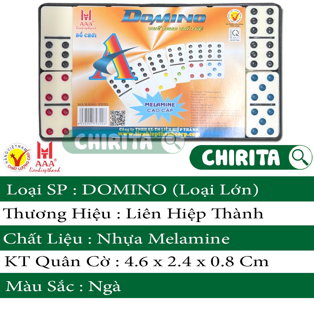 Cờ Domino Ngà Chính Hiệu Liên Hiệp Thành / FATACO Khách Chọn Mẫu - Cờ Domino Ngà , board game Đồ Chơi Cho Bé CHIRITA