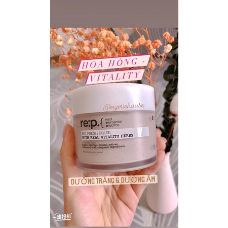 DÙNG THỬ 10G / 20G / Mặt Nạ Đất Sét RE:P Bio Fresh Mask With Real Herbs