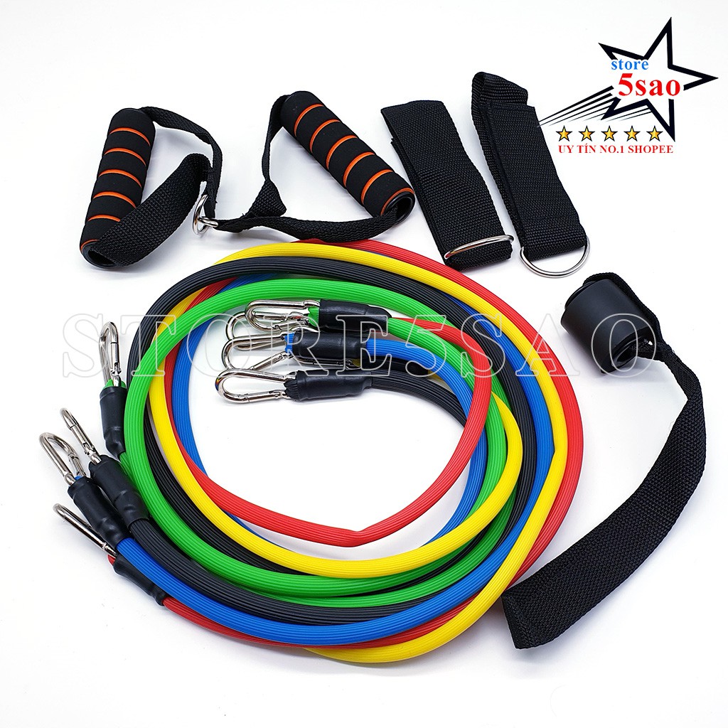 Dây ngũ sắc tập gym đa năng /⭐ FREESHIP ⭐/ Dây đàn hồi resistance band