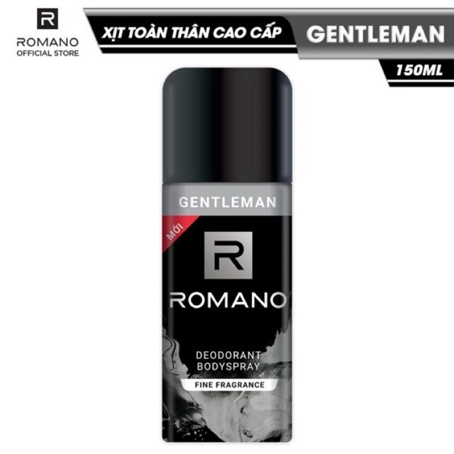 XỊT NGĂN MÙI TOÀN THÂN ROMANO GENTLEMAN 150ml