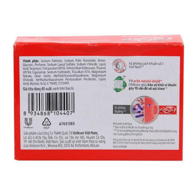 Xà bông cục Lifebuoy Bảo vệ vượt trội hộp 90g | BigBuy360 - bigbuy360.vn