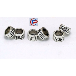 Charm chặn hạt khắc chữ Vạn phong thủy tài lộc bạc thái