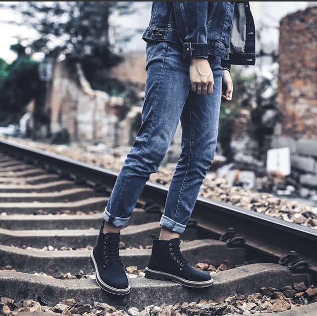 Giày nam cao cổ sneaker cao bồi hoang dã | BigBuy360 - bigbuy360.vn