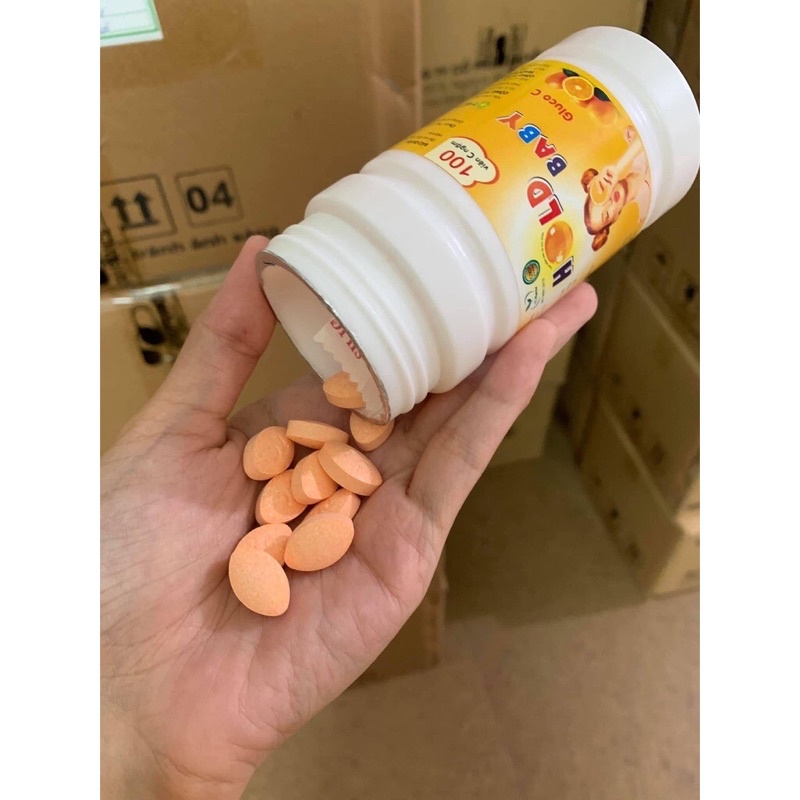 Vitamin C Hold Baby  Viên ngậm bổ sung vitamin C hỗ trợ tăng sức đề kháng đẹp da chống lão hóa
