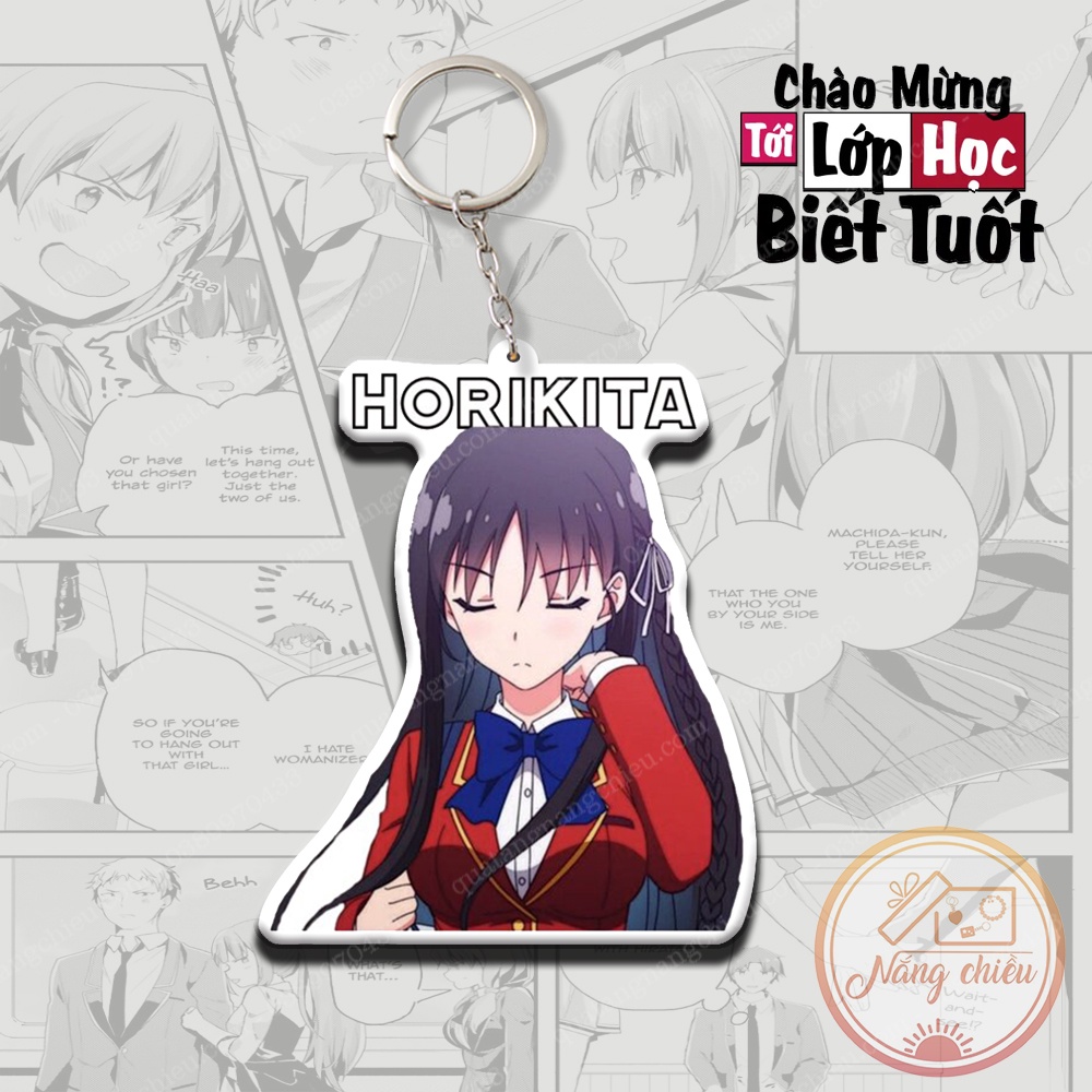 Móc khóa Dày In Sắc Nét 2 Mặt - Anime chào mừng tới lớp học đề cao thực lực ☘️Quà Tặng Nắng Chiều☘️
