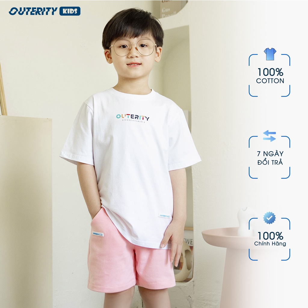 Áo thun trẻ em OuterityKids Rainbow Trắng - ORK102