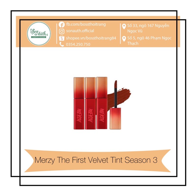Son kem Merzy The First Velvet Tint Season 3