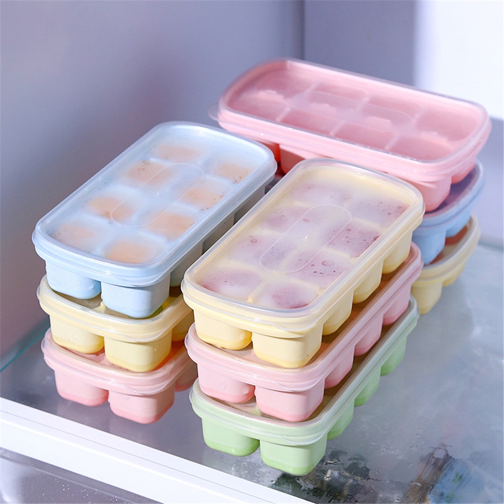 Khuôn làm đá viên bằng silicone kèm nắp đậy thời trang hongyu8866