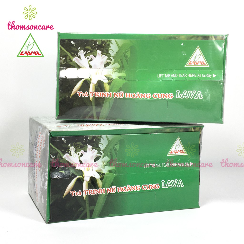 Trà trinh nữ hoàng cung Lava hộp 30 gói túi lọc - hỗ trợ giảm u xơ tử cung, u nang buồng trứng từ thảo dược