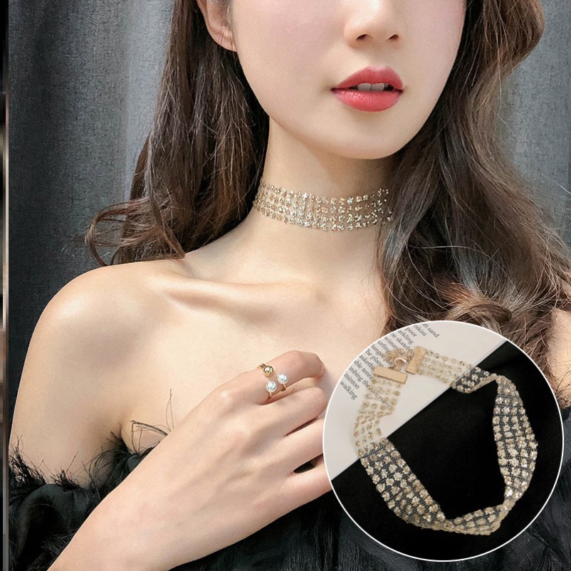 Vòng cổ choker ren sang chảnh VC131