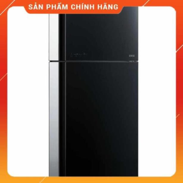 [ FREE SHIP KHU VỰC HÀ NỘI ] Tủ lạnh Hitachi 2 cửa màu đen đá tự động R-FG690PGV7X(GBK) BM