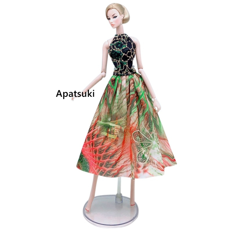 Thời Trang set Áo Và Chân Váy Xinh Xắn Cho Búp Bê barbie Tỉ Lệ 1 / 6