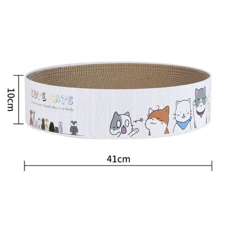 Bàn cào móng hình tròn - Ổ nằm cho mèo + catnip 41x10cm