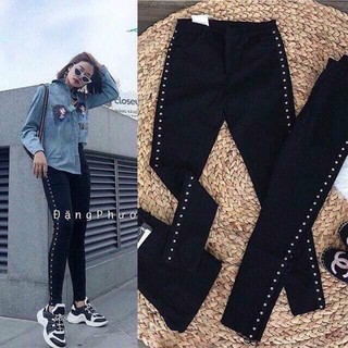 Quần legging sọc đinh