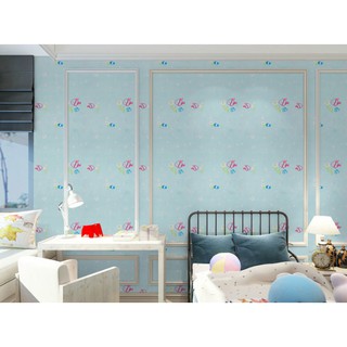 5m Giấy dán tường  Cá xanh siêu đẹp