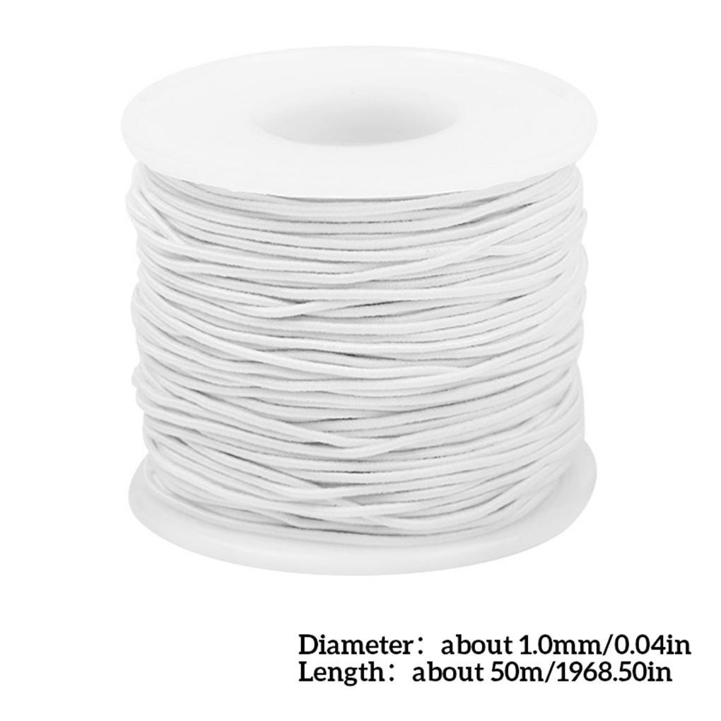 Cuộn 50m Dây Thun Co Giãn Để Xỏ Hạt Làm Trang Sức