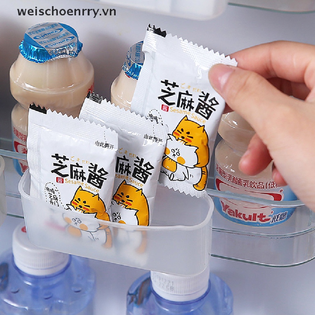 Bộ 2 Khay Đựng Đồ Dùng Gắn Tủ Lạnh Tùy Chỉnh Tiện Dụng