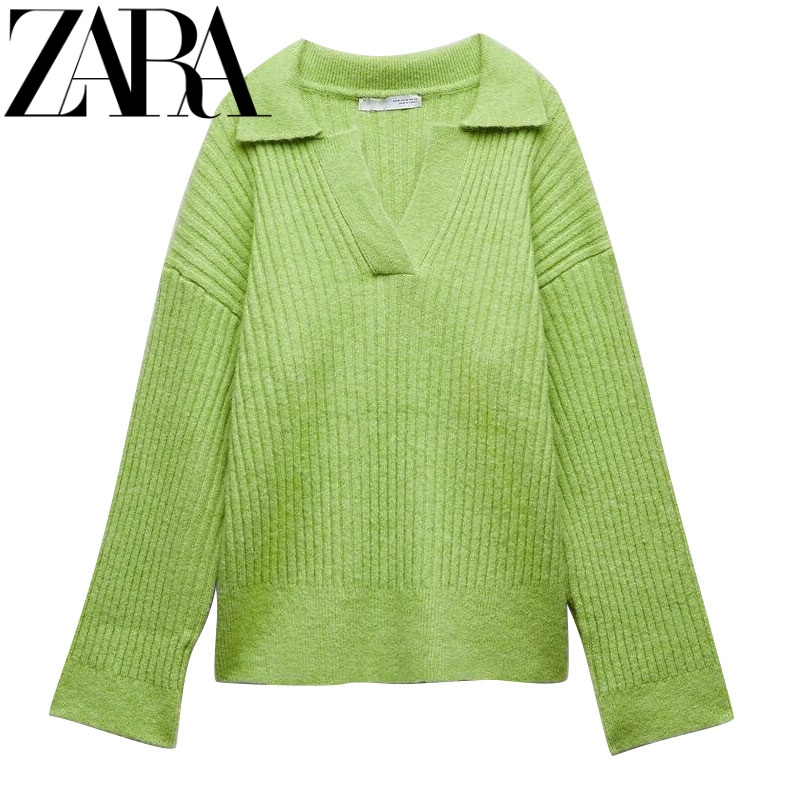 Zara Áo sweater Dệt Kim Thời Trang Mùa Thu Cho Nữ 4331154