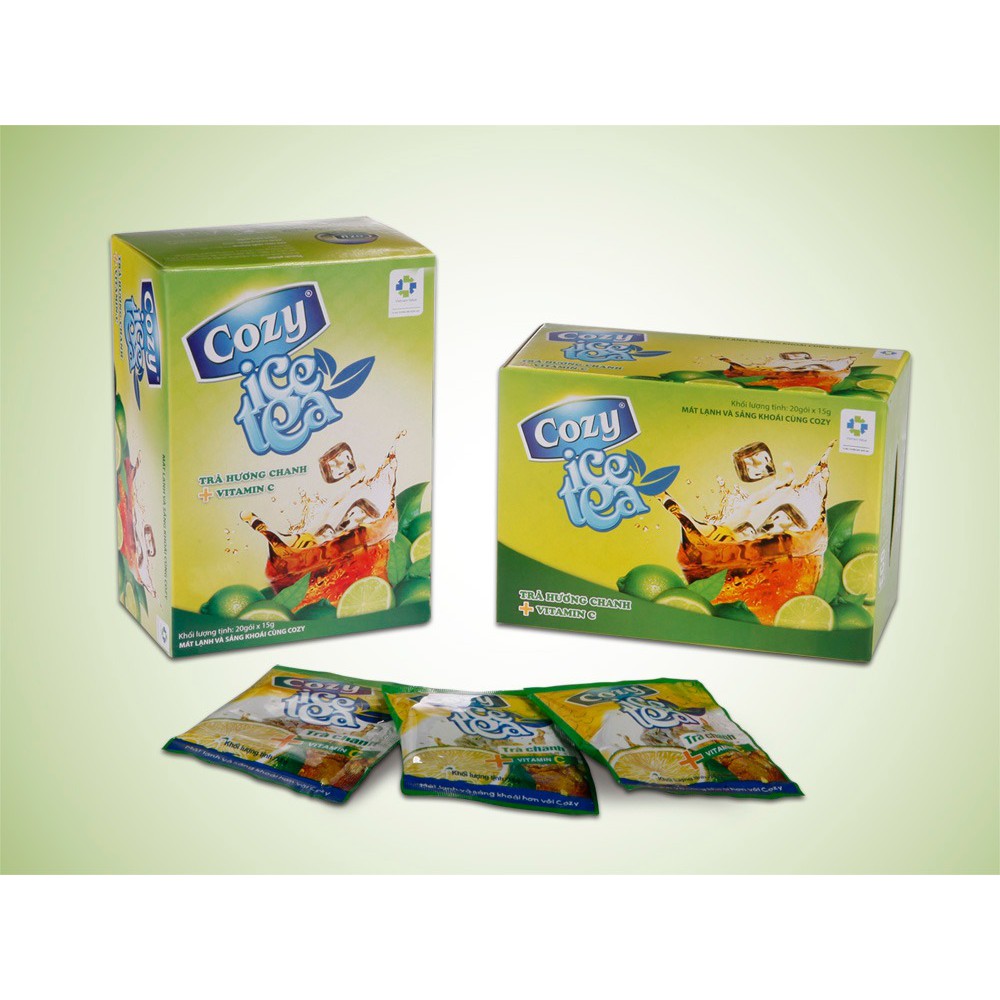 [Mã 66FMCGSALE hoàn 8% đơn 500K] Trà Cozy Hòa Tan Ice Tea/ Trà Hòa Tan Hương Chanh - Hương Đào