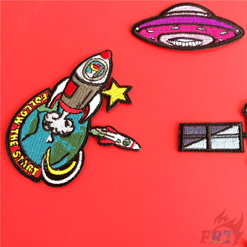 Miếng vải vá hoạ tiết chủ đề vũ trụ nhiều mẫu mã trang trí quần áo