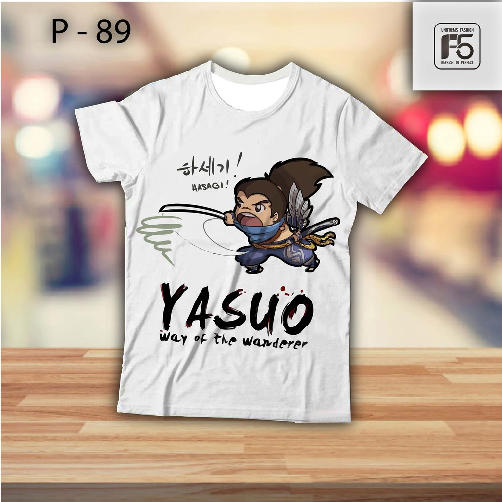 Áo Phông Áo Thun Đẹp Giá Rẻ - Yasuo Liên Minh Huyền Thoại LOL | Sỉ lẻ [Liên hệ để nhận giá sỉ]