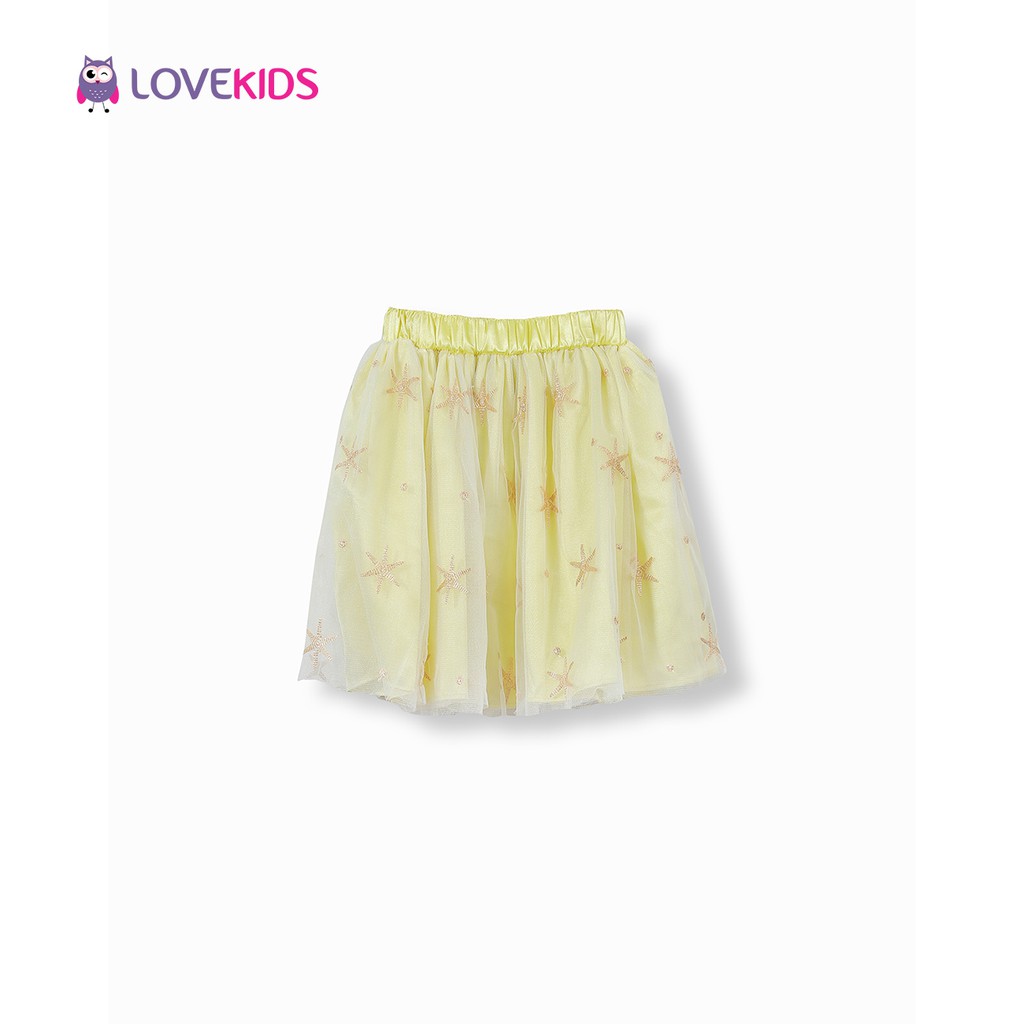 Chân váy công chúa vàng sao biển Lovekids LK0118