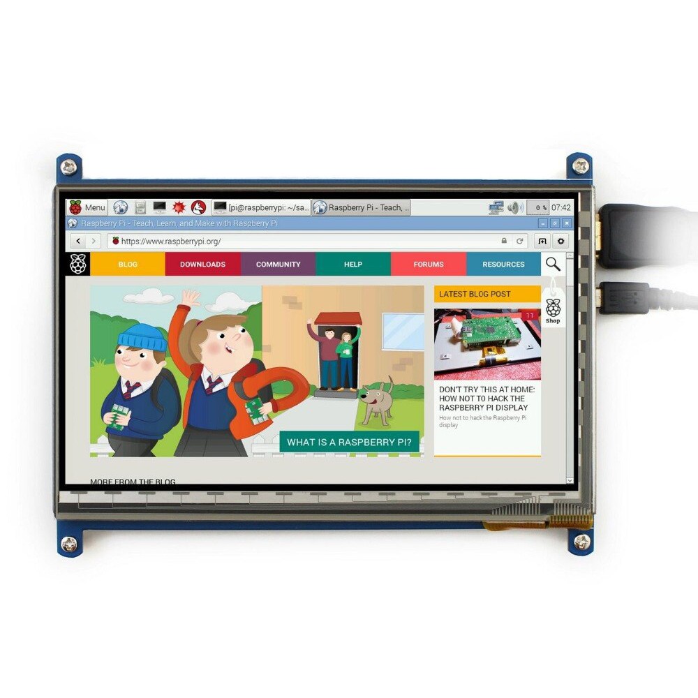 Màn Hình Cảm Ứng 7 Inch Raspberry Pi 3 B 1024x600 7.0 Inch Lcd