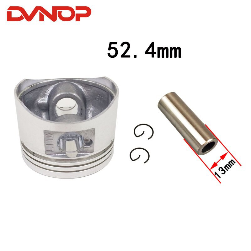 Xe Máy 52.4Mm Vòng Piston 13Mm Bộ Lắp Ráp Bộ Phù Hiệu Cho 110cc ATV Dirt Bike & Xe Go-Kart K082-004_123CLICKVN