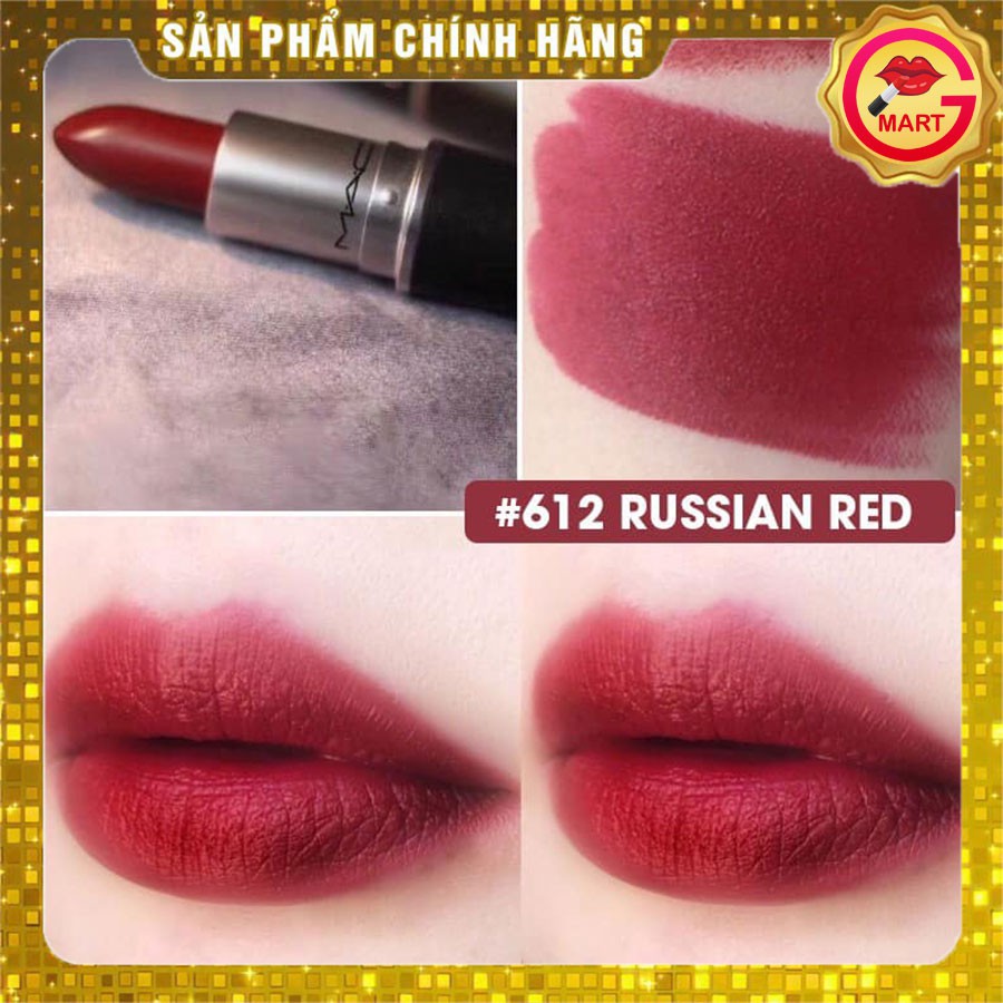 [AUTHENTIC] Son MAC Matte Màu 612 Russian Red – Đỏ Trầm