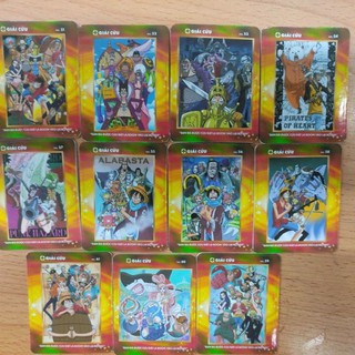 combo 11 thẻ toonies one piece boom cơ bản ( thẻ in)
