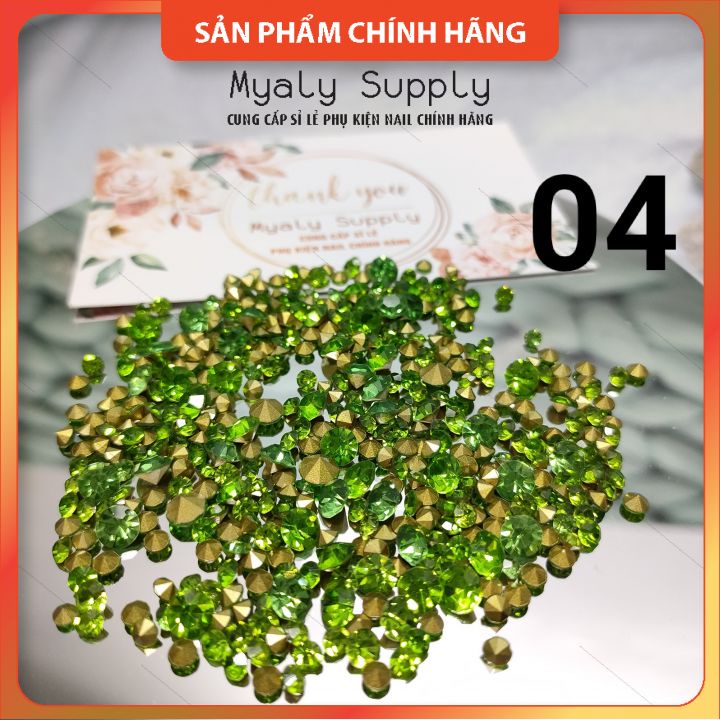 Đá Chân Nhọn Nail Mix Size 300 viên