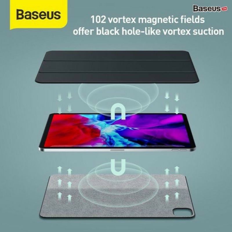 Bao da nam châm Baseus Simplism Magnetic Leather Case dùng cho iPad Pro 11 2020 12.9 inch 2020, Magnetic Smart Case) | BigBuy360 - bigbuy360.vn