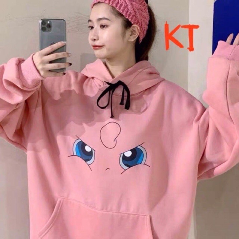 Các mẫu áo hoodie nỉ mũ có tai hoạt hình mặt cảm xúc