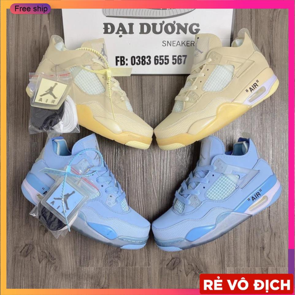 [ 4 ] giày thể thao jordan 4 off giày sneaker  jd4 bản đẹp màu hot 2021