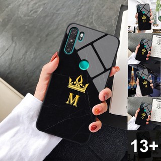 Ốp lưng kính VSMART ACTIVE 3 in hình chữ cái vân đá cẩm thạch