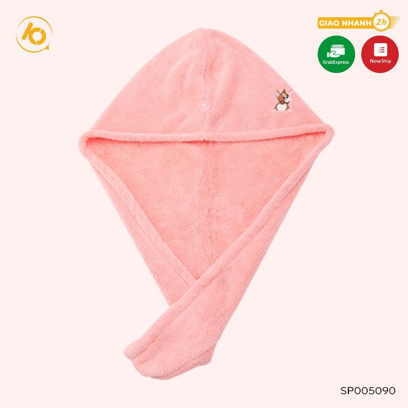 Khăn ủ tóc cotton mềm siêu thấm hút, khô tóc nhanh, quấn ủ hấp tóc SHOP10K - SP005090