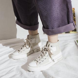 Giày Canvas Cổ Cao Thời Trang