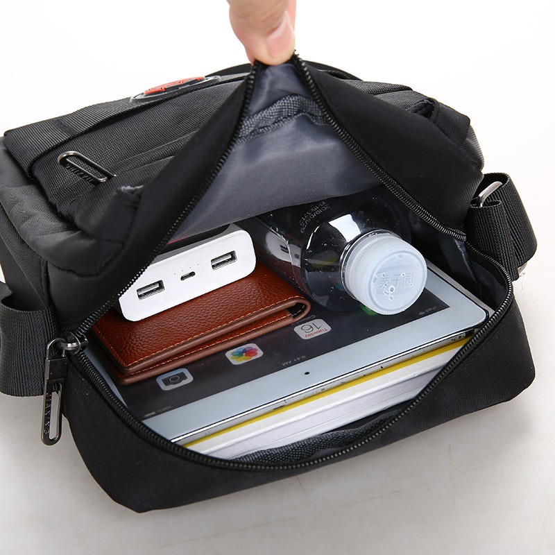 Túi đeo chéo nam mini vải canvas bền bỉ phong cách unisex Hàn Quốc [phiên bản thời trang tết 2022 & 10 quà tặng]-TN020 | BigBuy360 - bigbuy360.vn