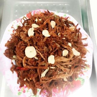 Thịt heo khô cháy tỏi túi zip 50gr