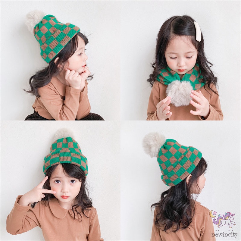 Mũ trùm đầu giữ ấm thời trang Hàn Quốc cho bé