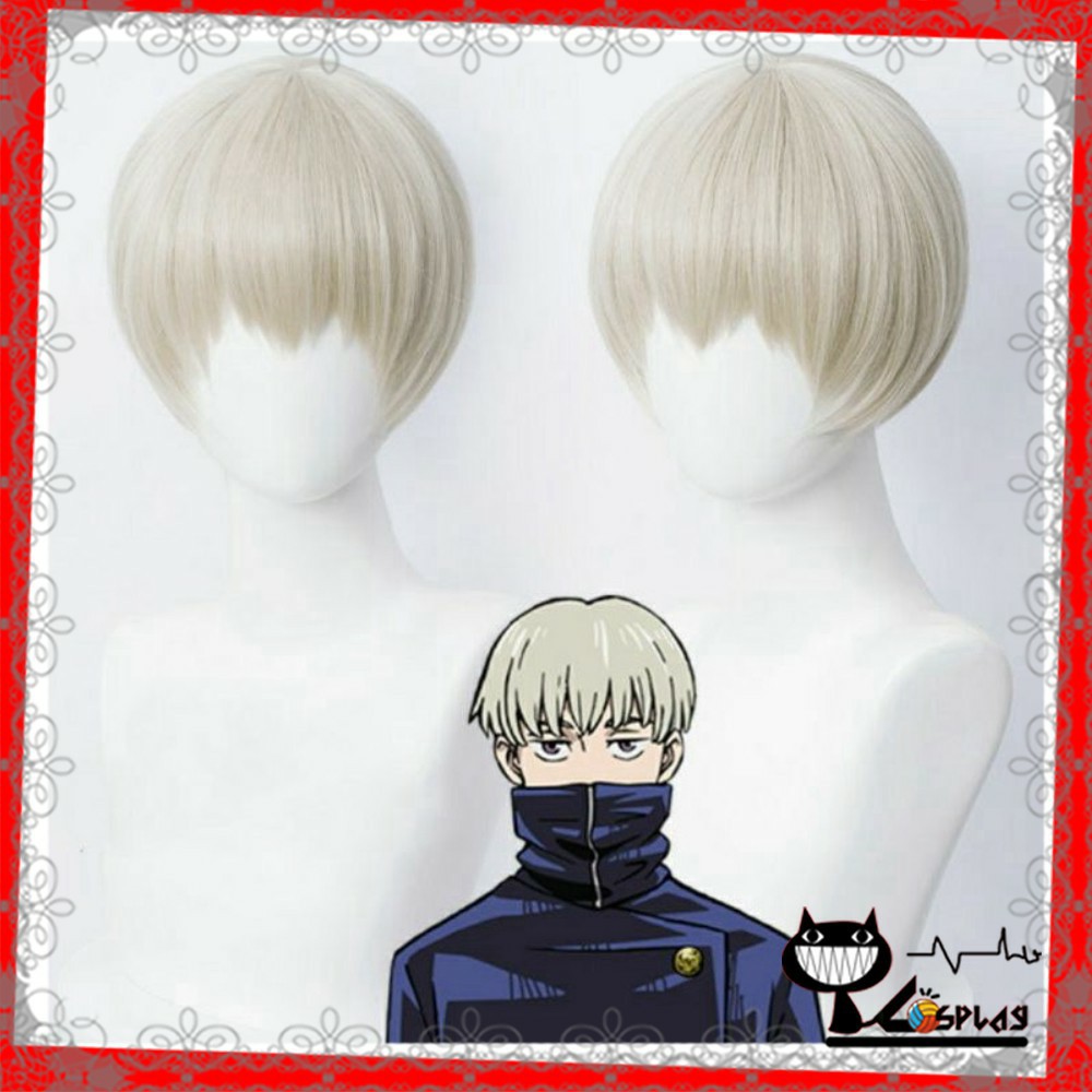 [sẵn] Wig/tóc giả cosplay Toge Inumaki màu vàng trắng sữa - Jujutsu Kaisen tại Miu Cosplay