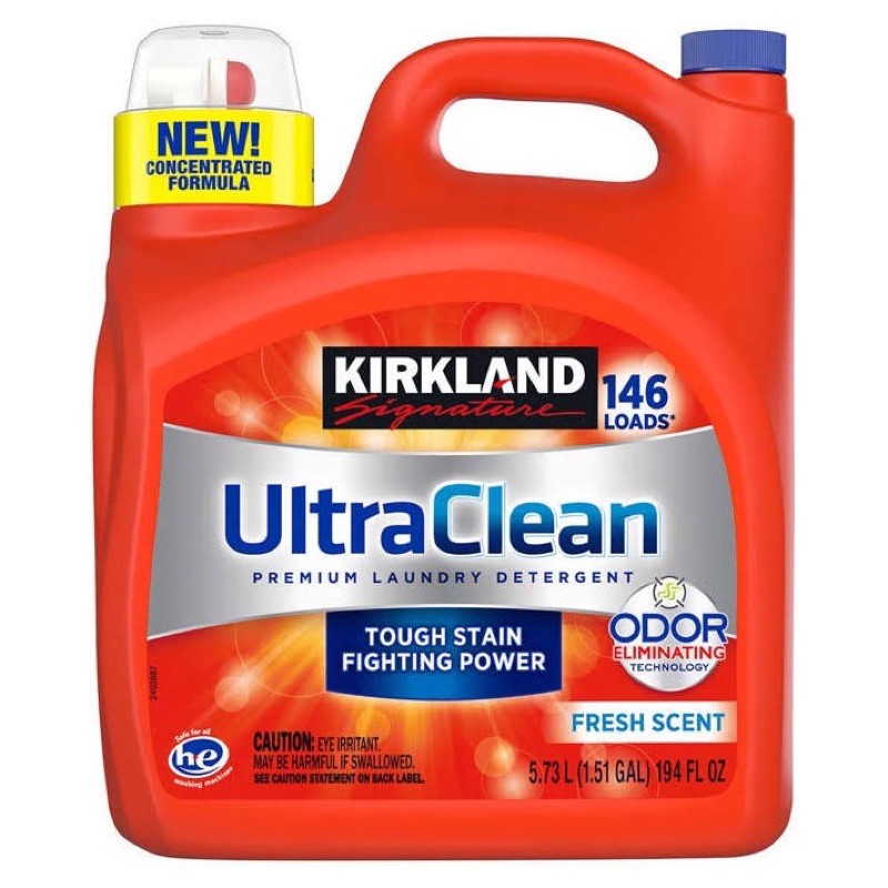 Nước giặt xả Kirkland Ultra Clean của Mỹ 5.73L