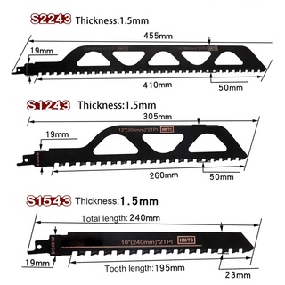 Lưỡi cưa kiếm cắt tường, bê tông nhẹ 305mm - 455mm