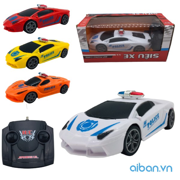 Xe điều khiển Cảnh Sát Điều Khiển 4 chiều - Oto điều khiển từ xa Aib.916