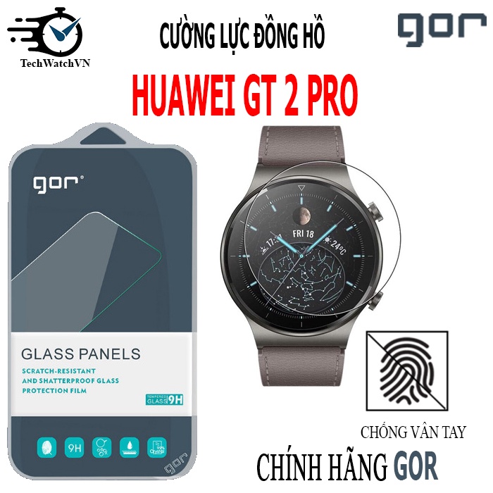 Cường lực Huawei GT 2 Pro chính hãng Gor bộ 3 miếng bảo vệ đồng hồ – Dán màn hình Huawei Watch GT 2 Pro
