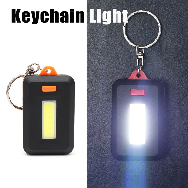 Móc Khóa Gắn Đèn LED Mini 3 Chế Độ Sáng Tiện Dụng