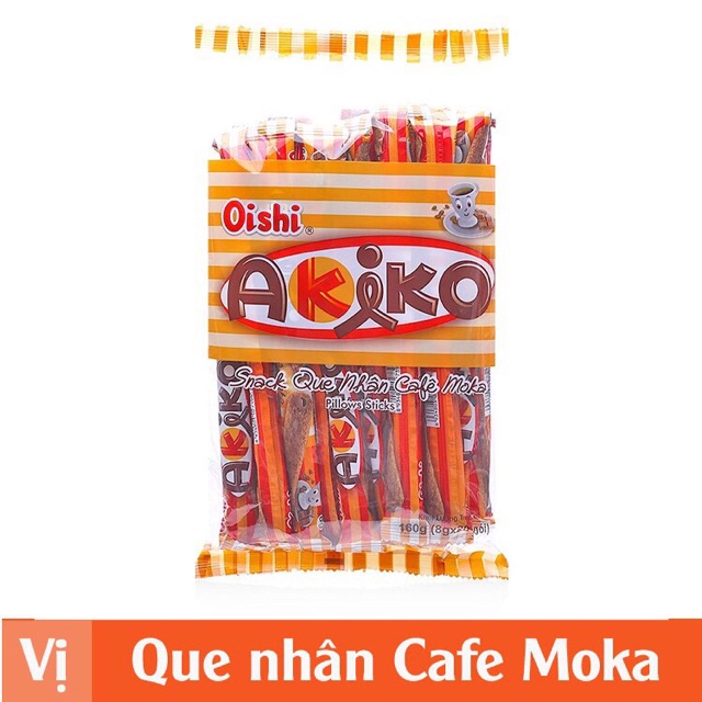 Snack Akiko vị cafe, sầu riêng, phô mai, sữa giá sốc !!!